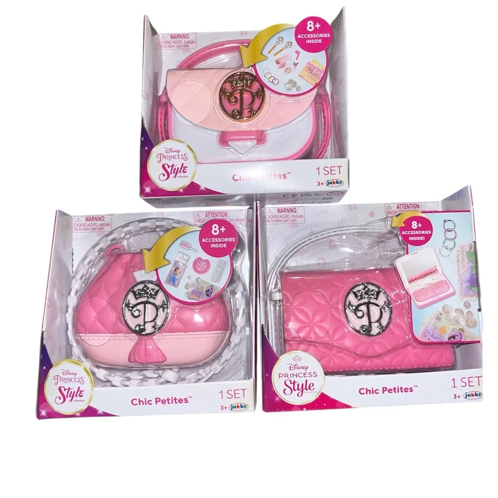 Set3-👛👛👛Disney Princess Chic Petites Set - Pink and Gold